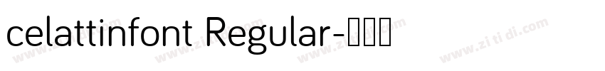celattinfont Regular字体转换